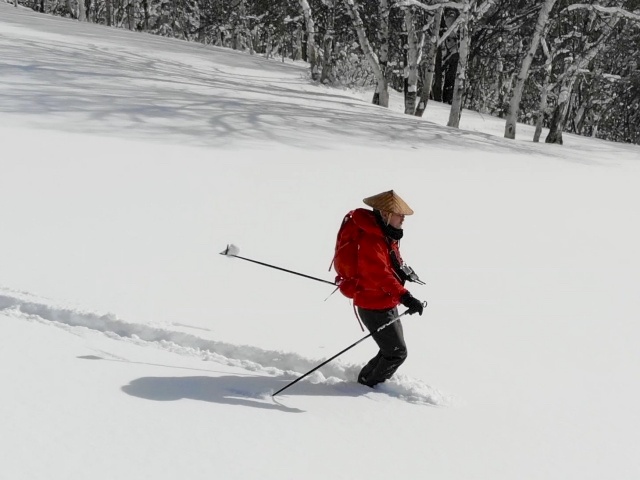 赤いザックも新品です