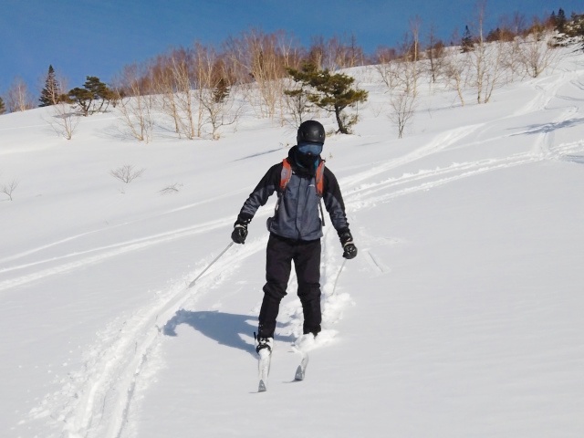 快適なオープンバーンを滑りました