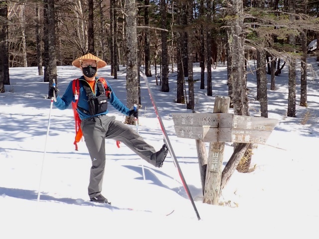 林道から外れた場所に山王峠がありました