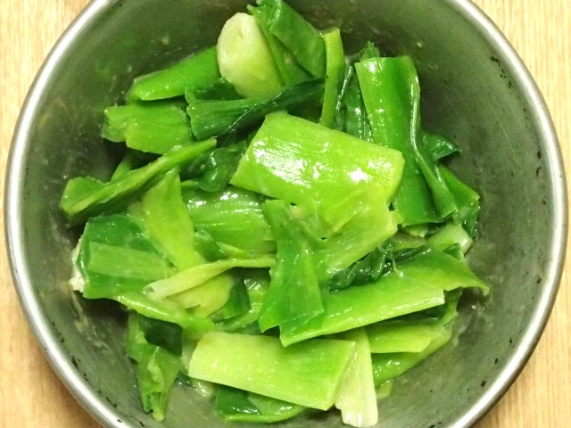 ヤブカンゾウの酢味噌あえ