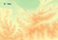 加治丘陵の地図