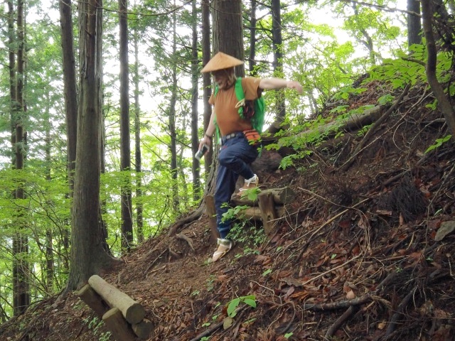 スタティックに下る例