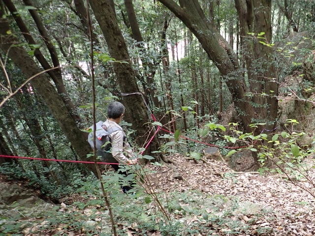 ここはまだ緩やかだからロープはいらないかも