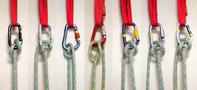 半マストとカラビナの相性