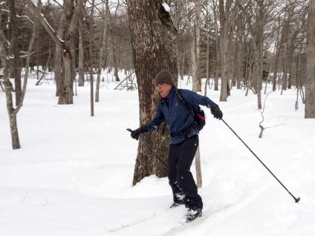新雪へも果敢に挑戦した