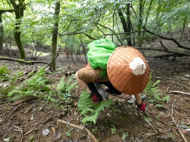 アックスを駆使して最後の登り