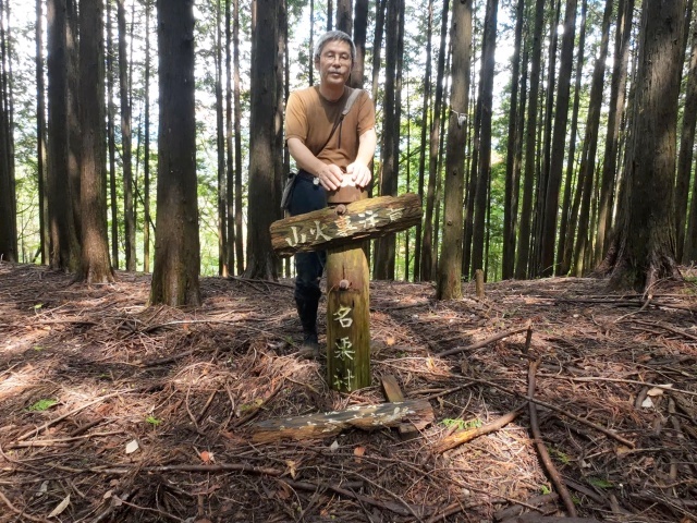 登山道のある稜線に出た