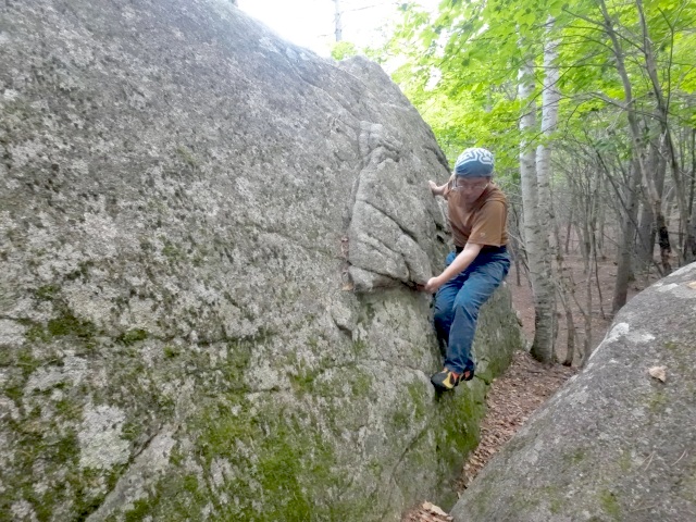トラバース登山道は簡単だった