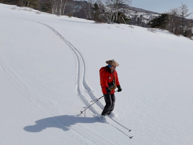 傾斜があれば快適に滑っていく