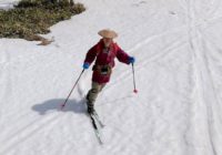 茶色の景色で滑り納め